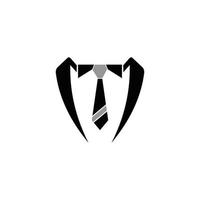 Tuxedo Gentleman Flat vector Icon design template.