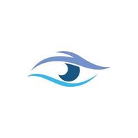 Vector logo design of eye health vision.