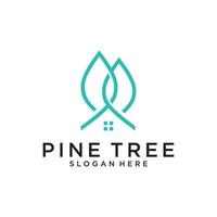 Pine tree icon illustration isolated vector sign symbol