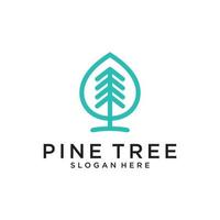 Pine tree icon illustration isolated vector sign symbol.