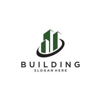 Building idea vector logo design template. Real Estate logo Vector Illustration