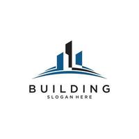 Building idea vector logo design template. Real Estate logo Vector Illustration