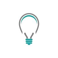 Light bulb icon vector design, Idea sign
