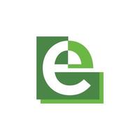 Initial letter E abstract logo vector template