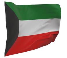 bandera de kuwait aislado foto