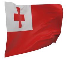 Tonga flag isolated photo