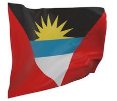 Antigua and Barbuda flag isolated photo
