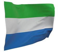 bandera de sierra leona aislada foto