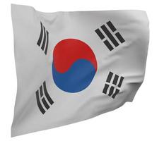 bandera de corea del sur aislada foto