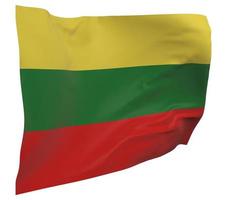 lithuania flag isolated photo