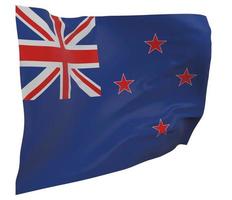 New Zealand flag isolated photo