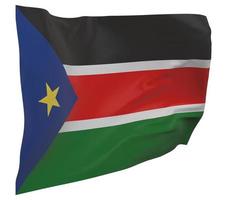 South Sudan flag isolated photo