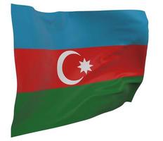 Azerbaijan flag isolated photo