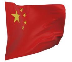 China flag isolated photo