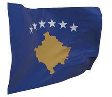 Kosovo flag isolated photo