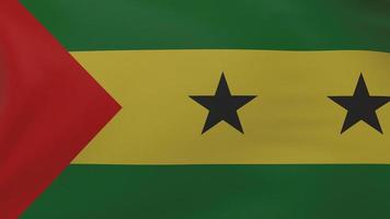 Sao Tome and Principe flag texture photo