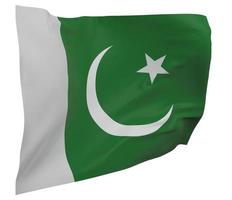 Pakistan flag isolated photo