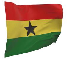 bandera de ghana aislado foto