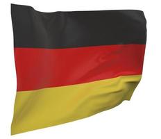 bandera de alemania aislada foto