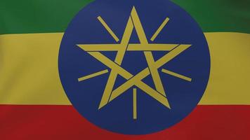 Ethiopia flag texture photo