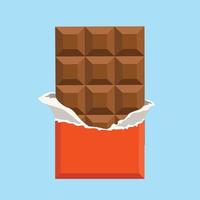 chocolate bar vector illustratio, isolated on background