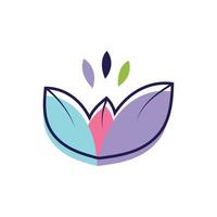 Beauty florist vector icon design template