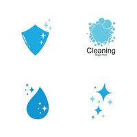 Cleaning logo and symbol ilustration vector template