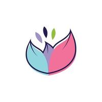 Beauty florist vector icon design template