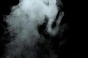 Abstract powder or smoke effect isolated on black background,Out of focus photo