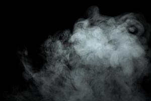 Abstract powder or smoke effect isolated on black background,Out of focus photo