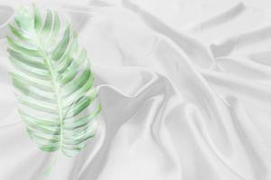 white fabric texture soft blur background photo