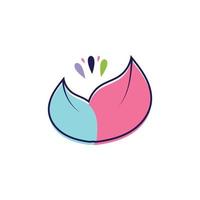 Beauty florist vector icon design template