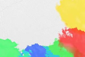 Abstract colorful watercolor on wall or paper background with copy space photo