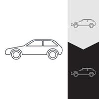 diseño de icono de ilustración de vector de coche