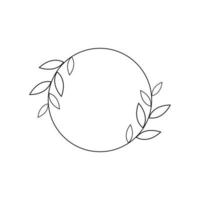 Beauty florist vector icon design template