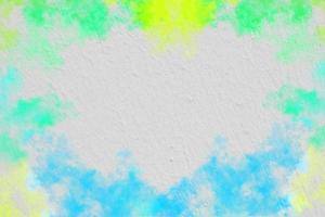 Abstract colorful watercolor on wall or paper background. photo