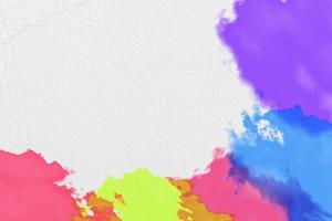 Abstract colorful watercolor on wall or paper background with copy space photo