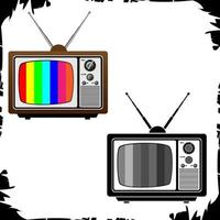 Vector illustration objects classic television