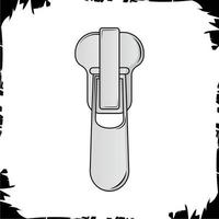 Vector objects illustration zip fastener