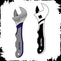 Vector illustration objects wrench hand tool kit