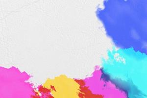 Abstract colorful watercolor on wall or paper background with copy space photo