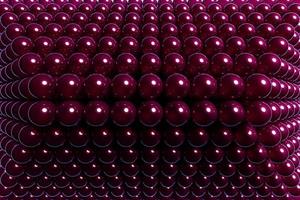 3d illustration of burgundy balls.Set of  balls  on monocrome background, pattern. Geometry  background photo