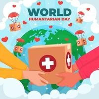 World Humanitarian Day Concept vector