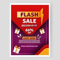 Flash Sale Poster vector