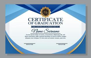 Graduation Certificate Template vector