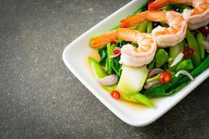 Spicy Chinese Kale Salad with Shrimp photo