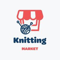 Knitting Market Logo vector