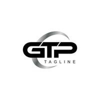 GTP or GP initial logo simple design concept vector