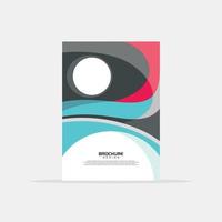 Abstract wavy background for cover design template vector