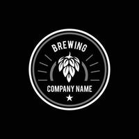 Brewing logo simple design concept vector